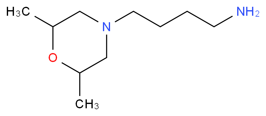 4-(2,6-Dimethyl-morpholin-4-yl)-butylamine_分子结构_CAS_)