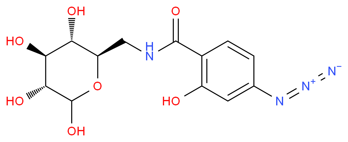 N-(4-Azidosalicyl)-6-amido-6-deoxy-glucopyranose_分子结构_CAS_86979-66-0)