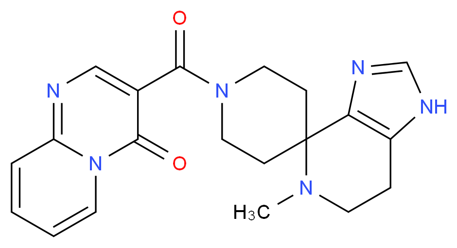 3-[(5-methyl-1,5,6,7-tetrahydro-1'H-spiro[imidazo[4,5-c]pyridine-4,4'-piperidin]-1'-yl)carbonyl]-4H-pyrido[1,2-a]pyrimidin-4-one_分子结构_CAS_)