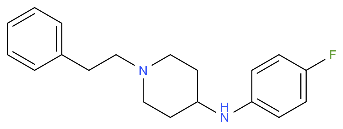 Despropionyl p-Fluoro Fentanyl_分子结构_CAS_122861-41-0)