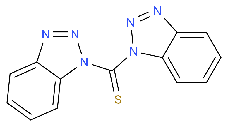 1-(1H-1,2,3-benzotriazole-1-carbothioyl)-1H-1,2,3-benzotriazole_分子结构_CAS_4314-19-6