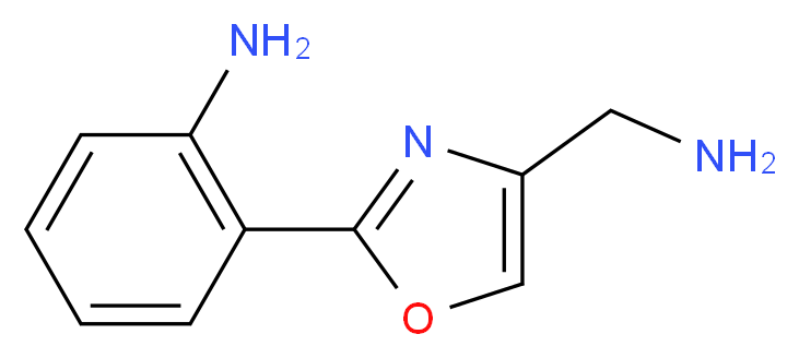 2-[4-(aminomethyl)-1,3-oxazol-2-yl]aniline_分子结构_CAS_885274-18-0