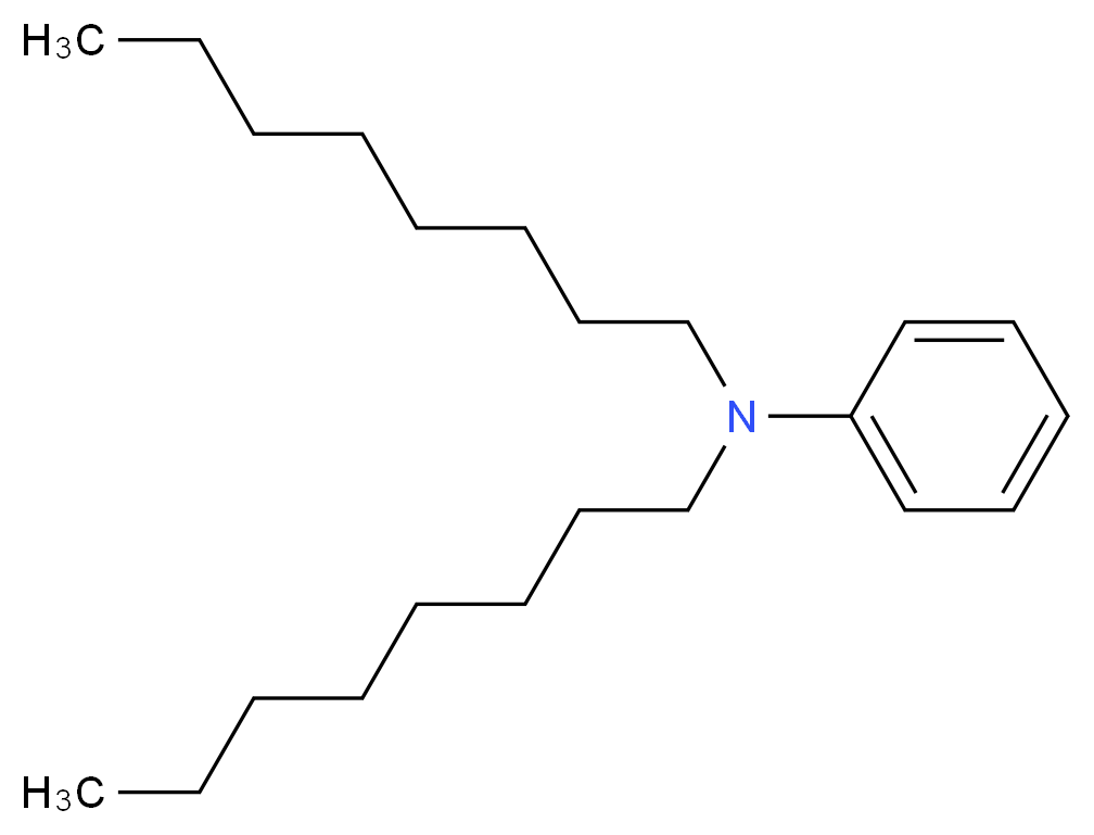 N,N-二-正-辛基苯胺_分子结构_CAS_3007-75-8)