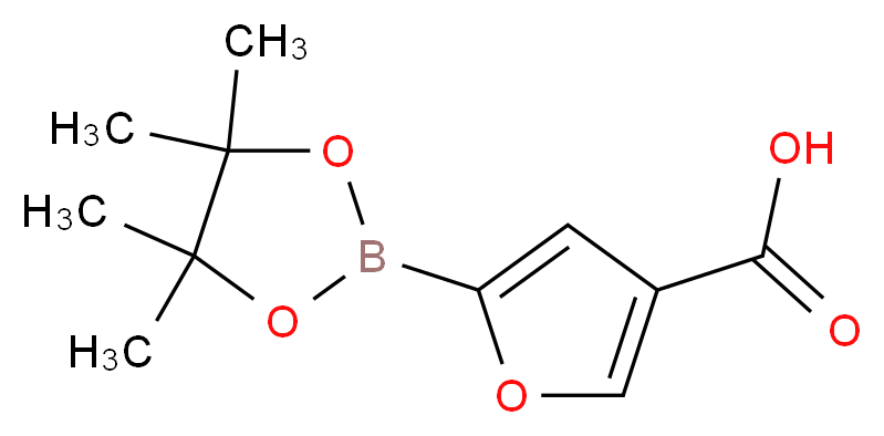 4-CARBOXYFURAN-2-BORONIC ACID PINACOL ESTER_分子结构_CAS_1073354-94-5)