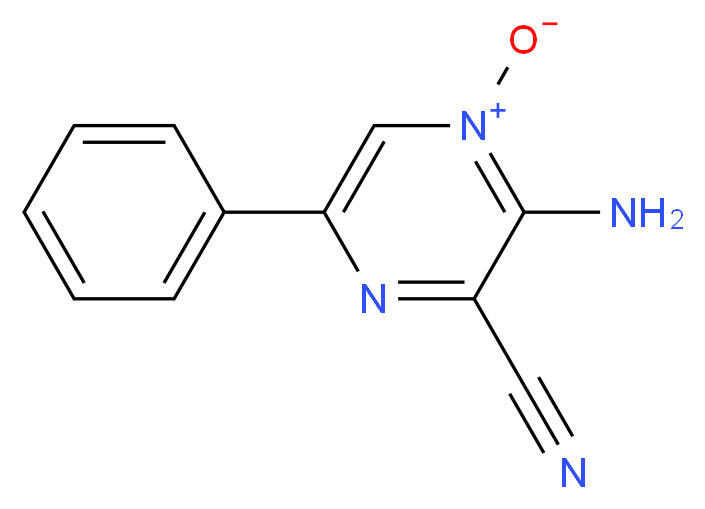 2-amino-3-cyano-5-phenylpyrazin-1-ium-1-olate_分子结构_CAS_50627-20-8)