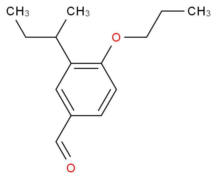 3-(sec-Butyl)-4-propoxybenzaldehyde_分子结构_CAS_)