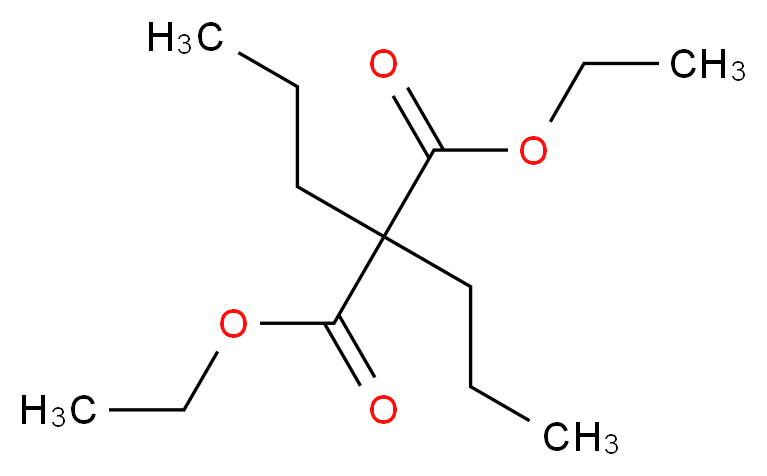 1,3-diethyl 2,2-dipropylpropanedioate_分子结构_CAS_6065-63-0