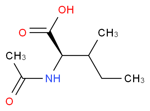 (2R)-2-acetamido-3-methylpentanoic acid_分子结构_CAS_54831-20-8