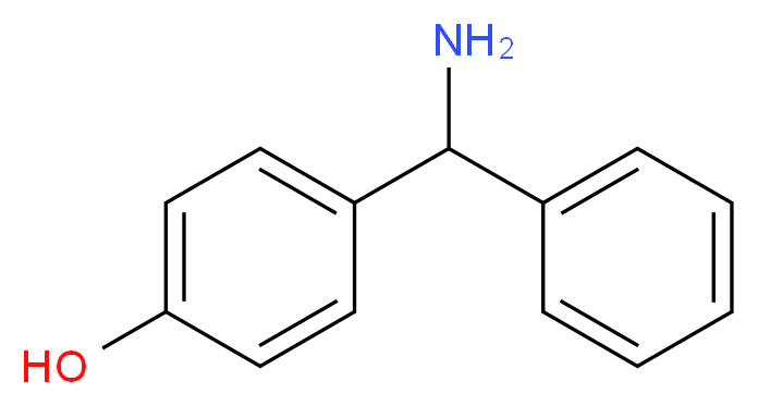 4-[amino(phenyl)methyl]phenol_分子结构_CAS_81123-45-7
