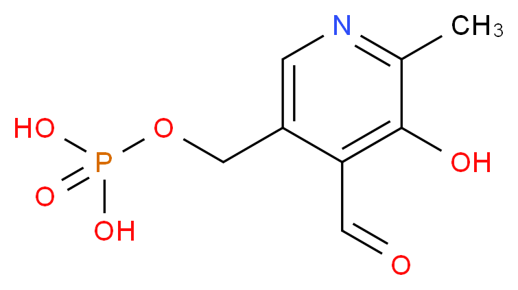 (4-Formyl-5-hydroxy-6-methylpyridin-3-yl)methyl dihydrogen phosphate_分子结构_CAS_853645-22-4)