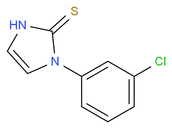 1-(3-Chlorophenyl)imidazoline-2-thione_分子结构_CAS_30192-81-5)