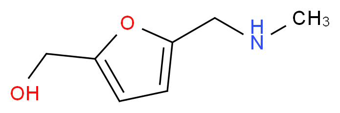 {5-[(methylamino)methyl]furan-2-yl}methanol_分子结构_CAS_66357-60-6