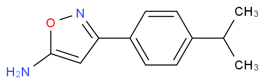 3-[4-(propan-2-yl)phenyl]-1,2-oxazol-5-amine_分子结构_CAS_)