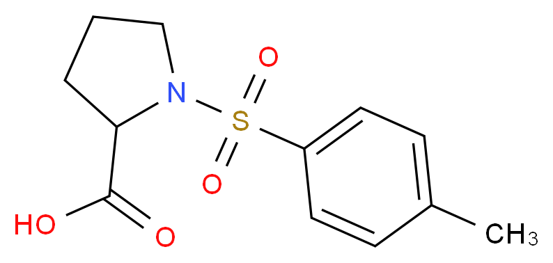 1-(Toluene-4-sulfonyl)-pyrrolidine-2-carboxylic acid_分子结构_CAS_)