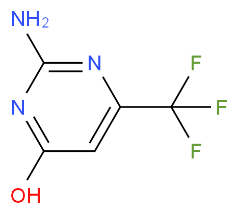 2-Amino-4-hydroxy-6-(trifluoromethyl)-pyrimidine_分子结构_CAS_1513-69-5)