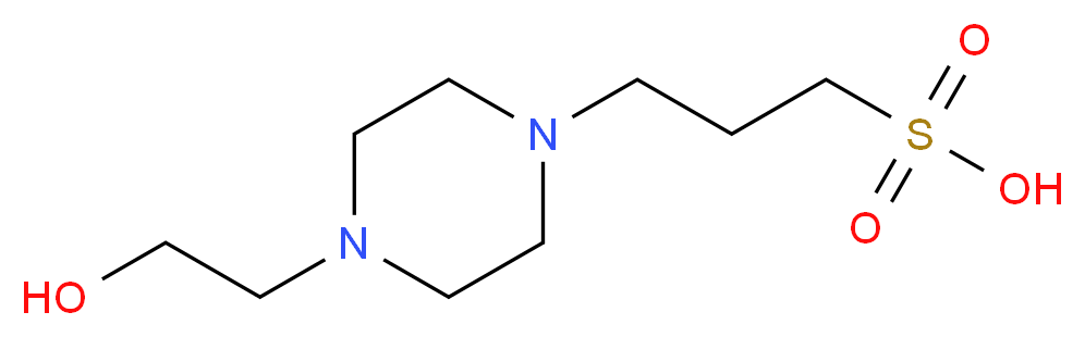 3-(4-(2-Hydroxyethyl)piperazin-1-yl)propane-1-sulfonic acid_分子结构_CAS_16052-06-5)