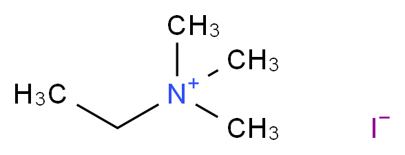 ethyltrimethylazanium iodide_分子结构_CAS_51-93-4