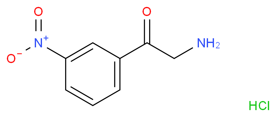 3-Nitrophenacylamine hydrochloride_分子结构_CAS_36765-84-1)