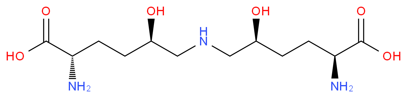 (2S,5S)-2-amino-6-{[(2R,5S)-5-amino-5-carboxy-2-hydroxypentyl]amino}-5-hydroxyhexanoic acid_分子结构_CAS_869111-63-7