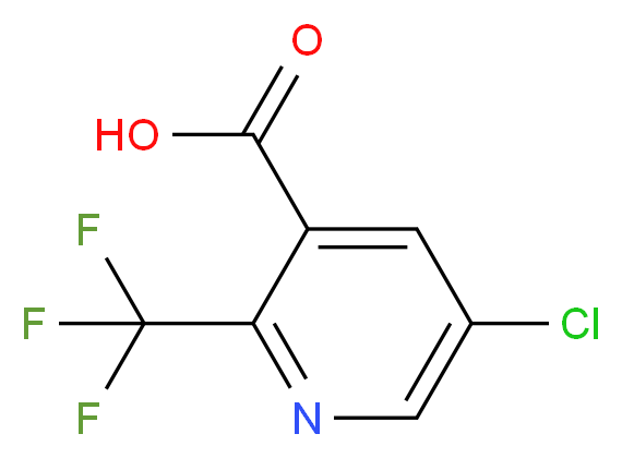 5-chloro-2-(trifluoromethyl)pyridine-3-carboxylic acid_分子结构_CAS_823222-02-2