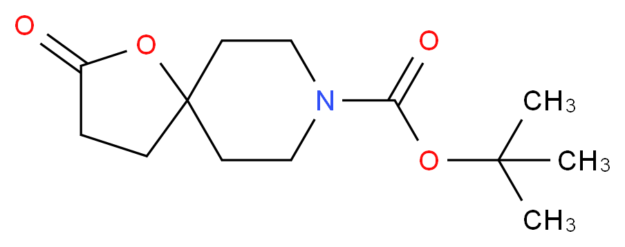 tert-Butyl 2-oxo-1-oxa-8-azaspiro[4.5]decane-8-carboxylate_分子结构_CAS_301226-27-7)