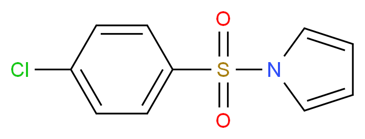 1-[(4-chlorophenyl)sulfonyl]-1H-pyrrole_分子结构_CAS_16851-83-5)