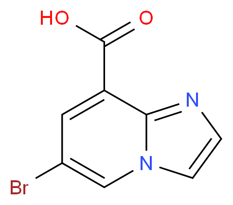 6-bromoimidazo[1,2-a]pyridine-8-carboxylic acid_分子结构_CAS_903129-78-2