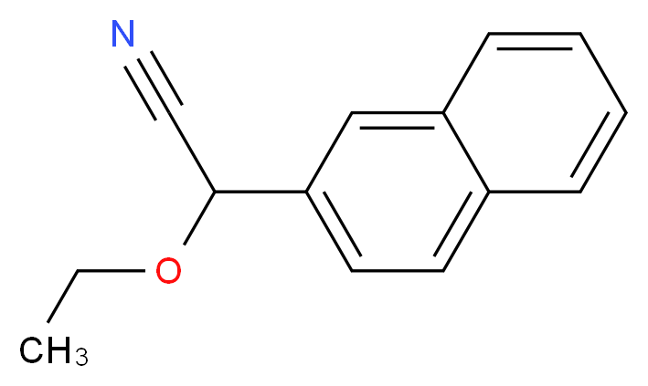 2-ethoxy-2-(naphthalen-2-yl)acetonitrile_分子结构_CAS_33224-80-5