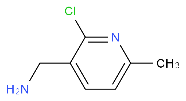 (2-chloro-6-methylpyridin-3-yl)methanamine_分子结构_CAS_97004-03-0