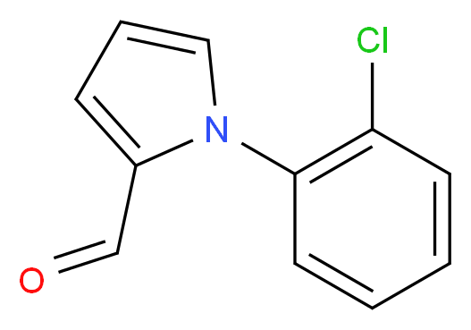 1-(2-chlorophenyl)-1H-pyrrole-2-carbaldehyde_分子结构_CAS_124695-22-3