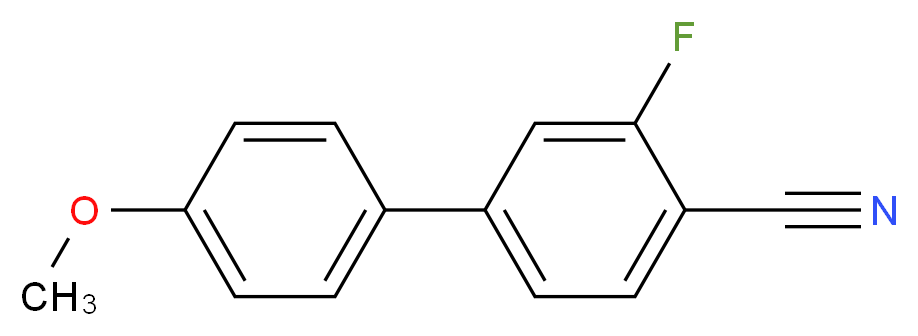 3-Fluoro-4'-methoxy[1,1'-biphenyl]-4-carbonitrile_分子结构_CAS_)