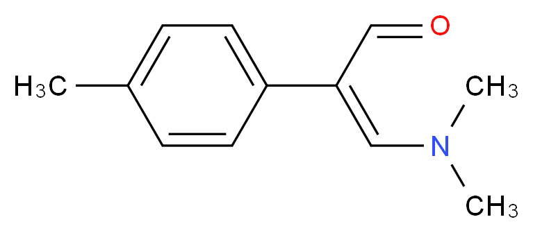 3-(dimethylamino)-2-(4-methylphenyl)prop-2-enal_分子结构_CAS_53868-38-5