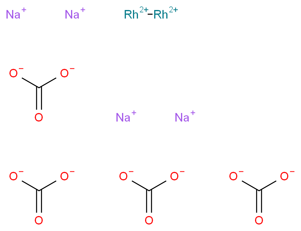 四(μ-碳酸化)二铑四钠 水合物_分子结构_CAS_)