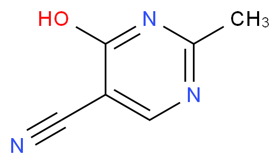 4-Hydroxy-2-methylpyrimidine-5-carbonitrile_分子结构_CAS_27058-54-4)