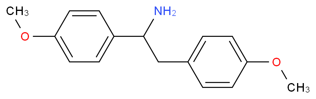 1,2-bis(4-methoxyphenyl)ethanamine_分子结构_CAS_62402-45-3)