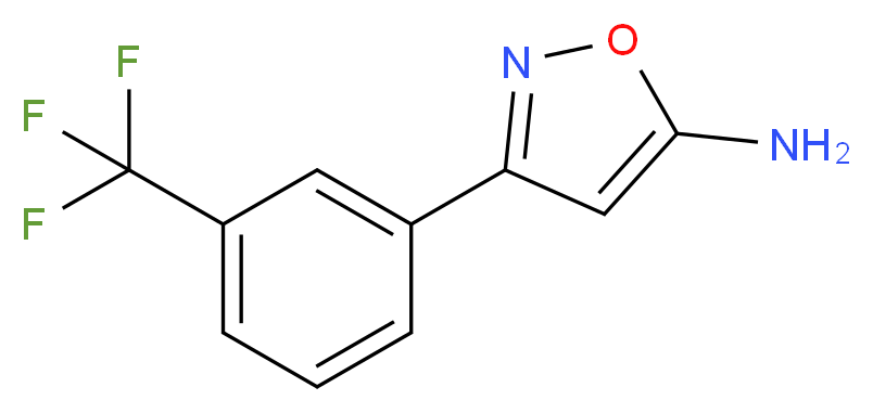 3-[3-(Trifluoromethyl)phenyl]-5-isoxazolylamine_分子结构_CAS_82360-94-9)