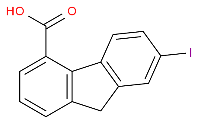 7-iodo-9H-fluorene-4-carboxylic acid_分子结构_CAS_16218-33-0)