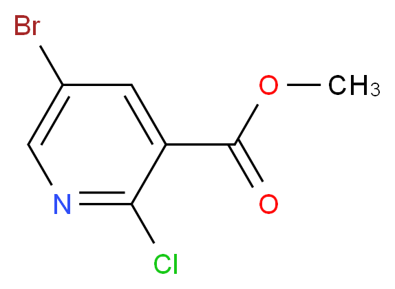 Methyl 5-bromo-2-chloronicotinate_分子结构_CAS_78686-79-0)