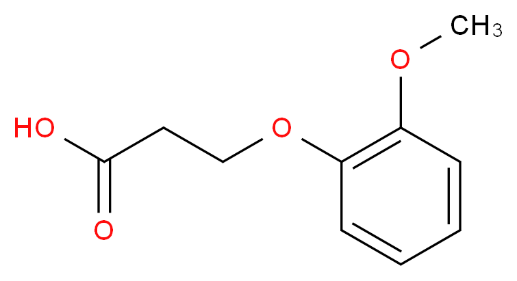 3-(2-Methoxy-phenoxy)-propionic acid_分子结构_CAS_20370-80-3)