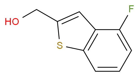 (4-Fluoro-1-benzothiophen-2-yl)methanol_分子结构_CAS_)
