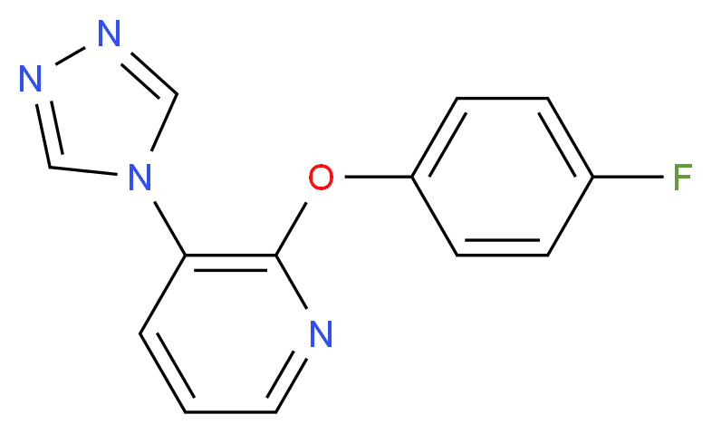 2-(4-fluorophenoxy)-3-(4H-1,2,4-triazol-4-yl)pyridine_分子结构_CAS_)