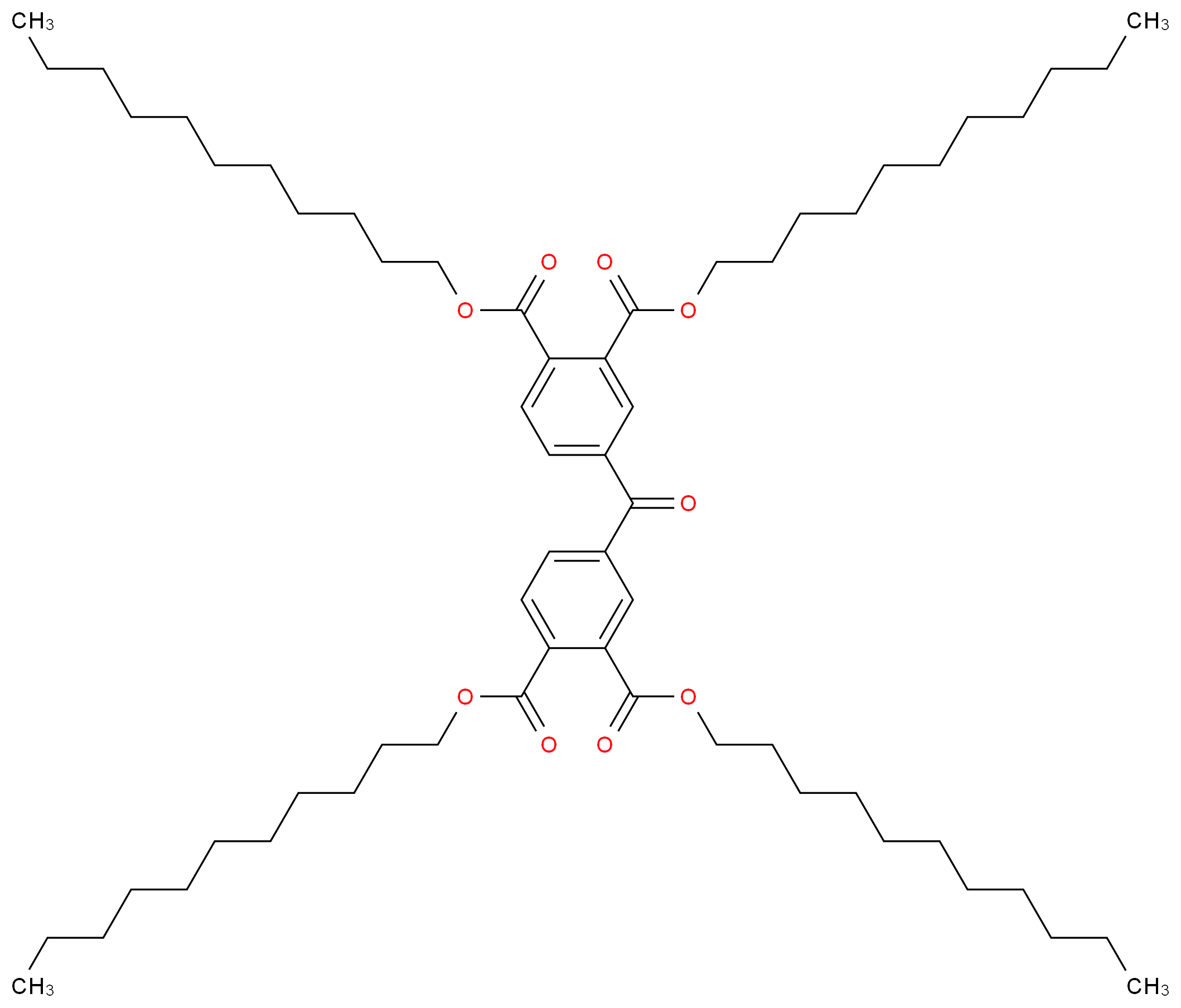 四(十一基)二苯酮-3,3′,4,4′-四羧酸酯_分子结构_CAS_103225-03-2)