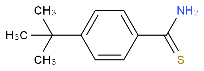 4-tert-butylbenzene-1-carbothioamide_分子结构_CAS_57774-77-3
