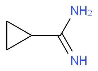cyclopropanecarboximidamide_分子结构_CAS_54070-74-5
