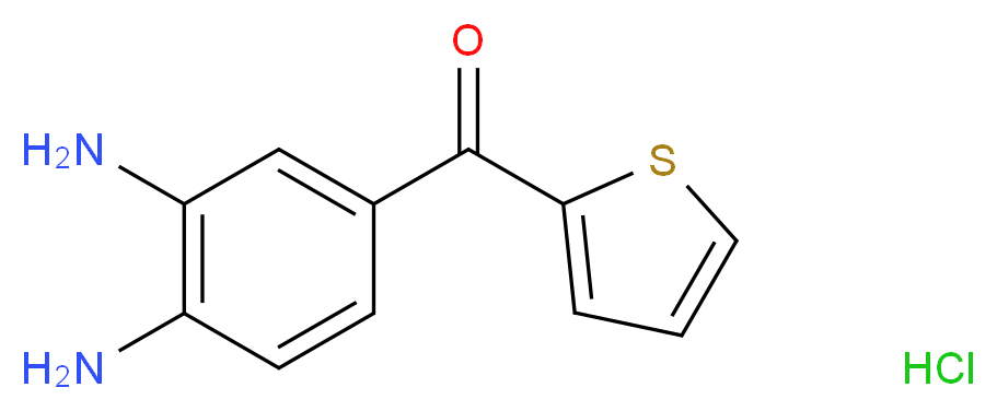 (3,4-Diaminophenyl)-(2-thienyl)methanone Monohydrochloride_分子结构_CAS_61167-19-9)