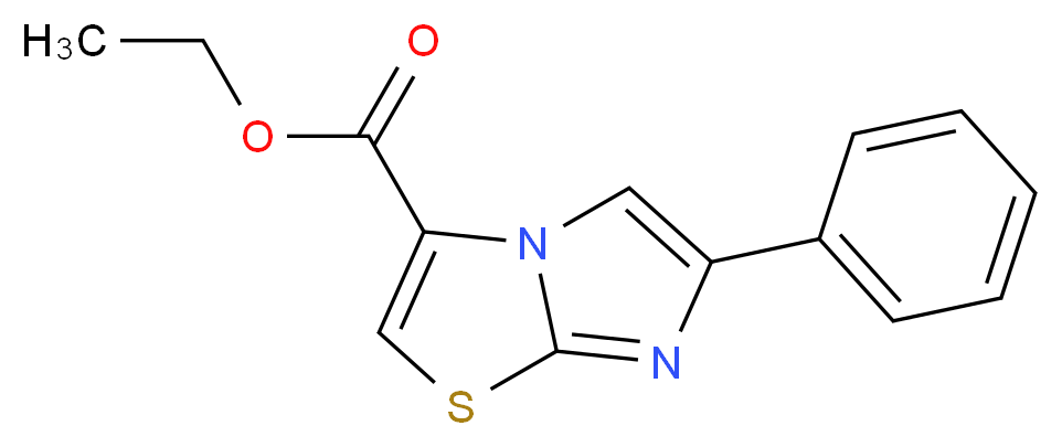 Ethyl 6-phenylimidazo[2,1-b][1,3]thiazole-3-carboxylate_分子结构_CAS_752244-05-6)