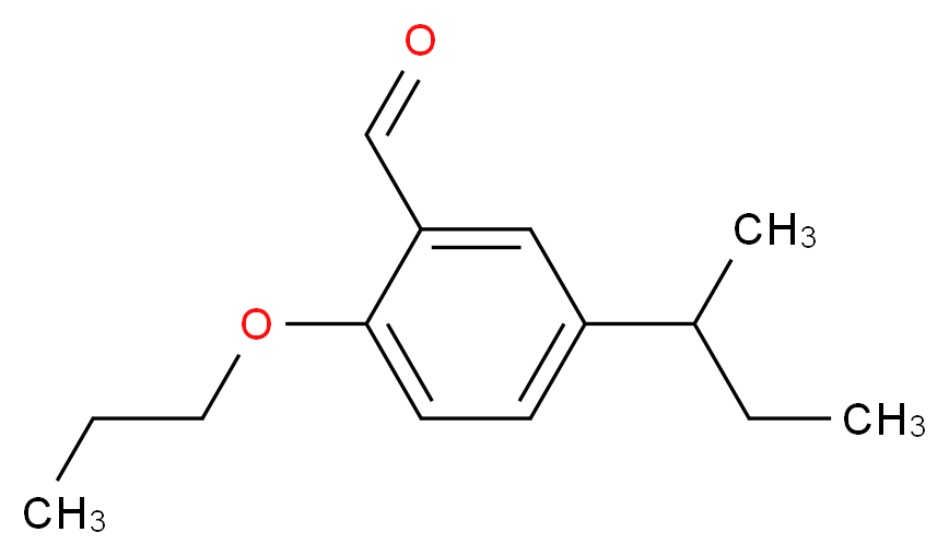 5-(sec-Butyl)-2-propoxybenzaldehyde_分子结构_CAS_)