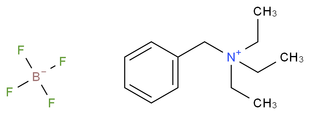 benzyltriethylazanium; tetrafluoroboranuide_分子结构_CAS_77794-93-5