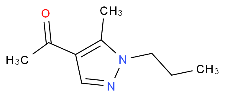 1-(5-methyl-1-propyl-1H-pyrazol-4-yl)ethanone_分子结构_CAS_)