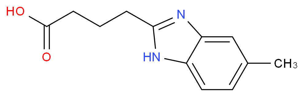4-(5-Methyl-1H-benzoimidazol-2-yl)-butyric acid_分子结构_CAS_)